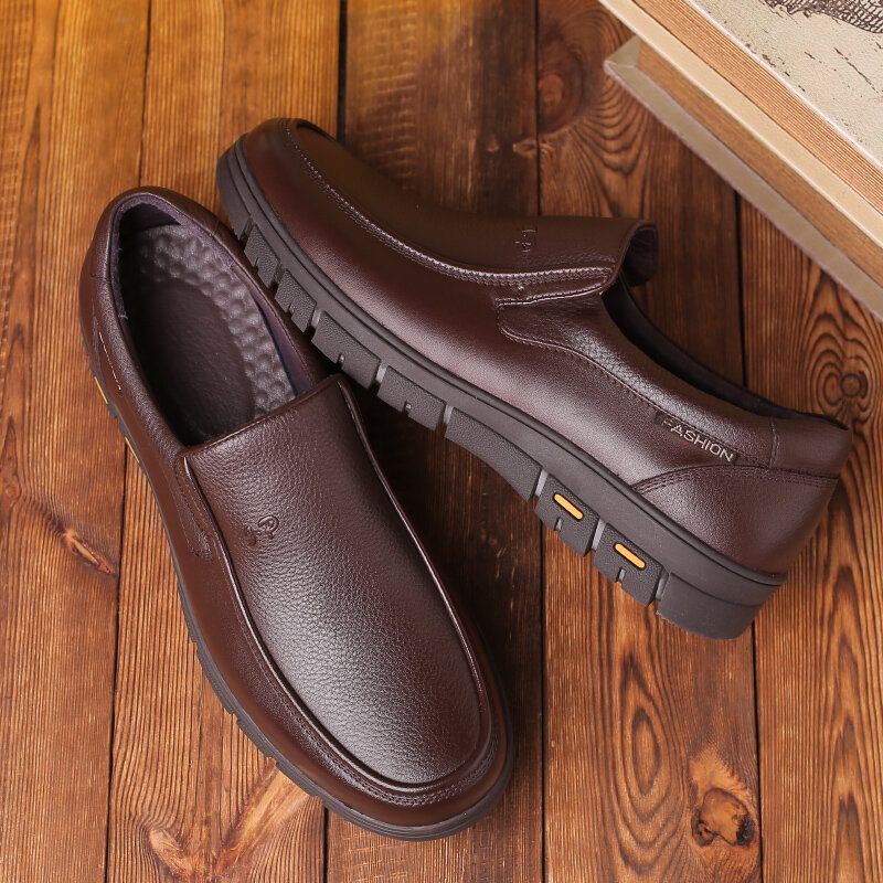 Heren Rundleer Antislip Soft Sole Zakelijke Oxfords