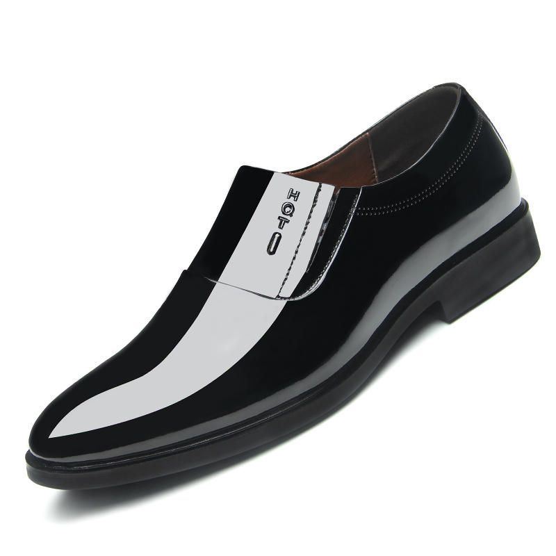 Heren Soft Formele Zakelijke Puntige Teen Slip On Oxfords