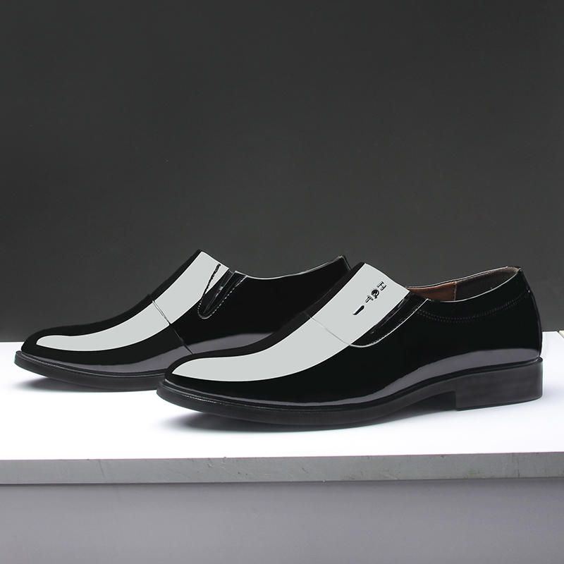 Heren Soft Formele Zakelijke Puntige Teen Slip On Oxfords