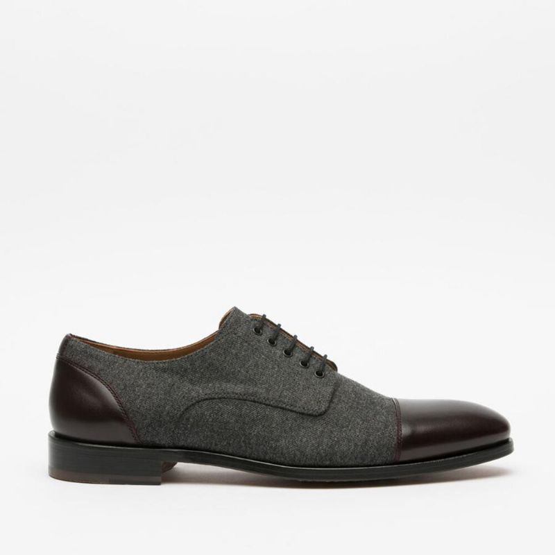 Heren Stijlvolle Cap Top Oxfords Lace Up Formele Kleding Schoenen