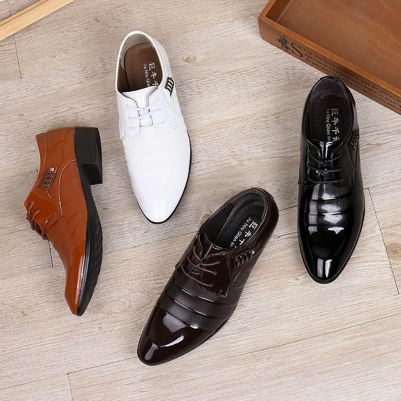 Heren Zacht Leer Zakelijke Jurk Schoen Casual Oxfords