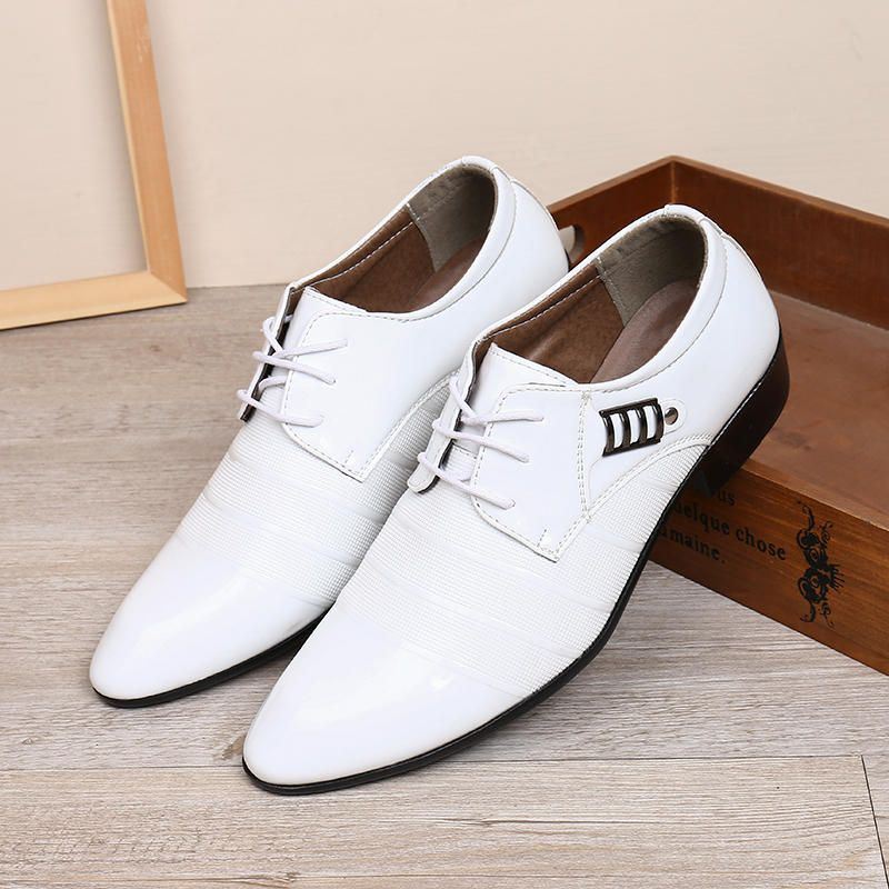 Heren Zacht Leer Zakelijke Jurk Schoen Casual Oxfords