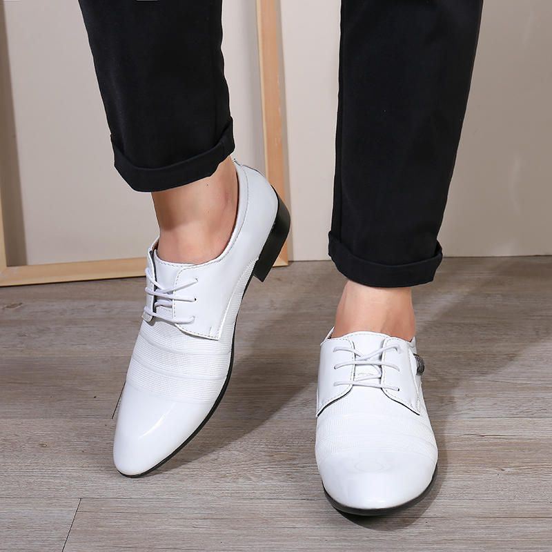 Heren Zacht Leer Zakelijke Jurk Schoen Casual Oxfords