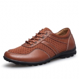 Mesh Heren Casual Leren Oxfords