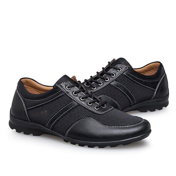 Mesh Heren Casual Leren Oxfords