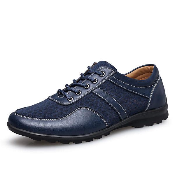 Mesh Heren Casual Leren Oxfords