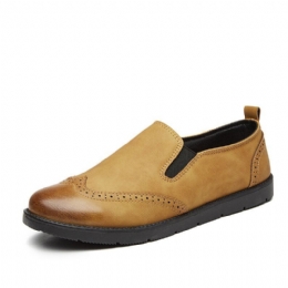 Zakelijke Casual Loafers Chelsea Slip On Werk Jurk Handstiksels Schoenen