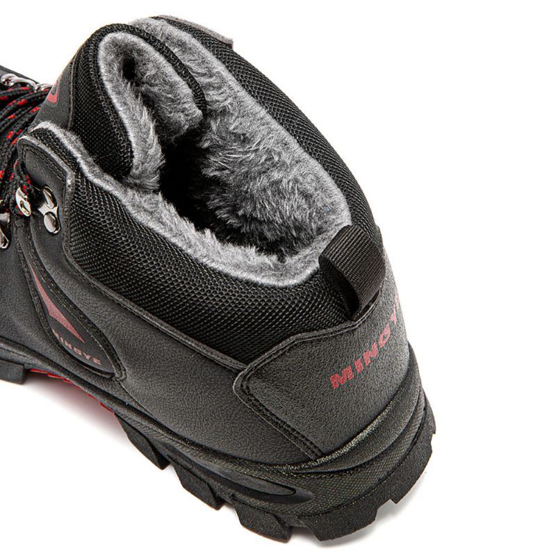 Heren Ademend Antislip Slijtvast Herfst Winter Plus Fluwelen Outdoor Sport Wandelschoenen