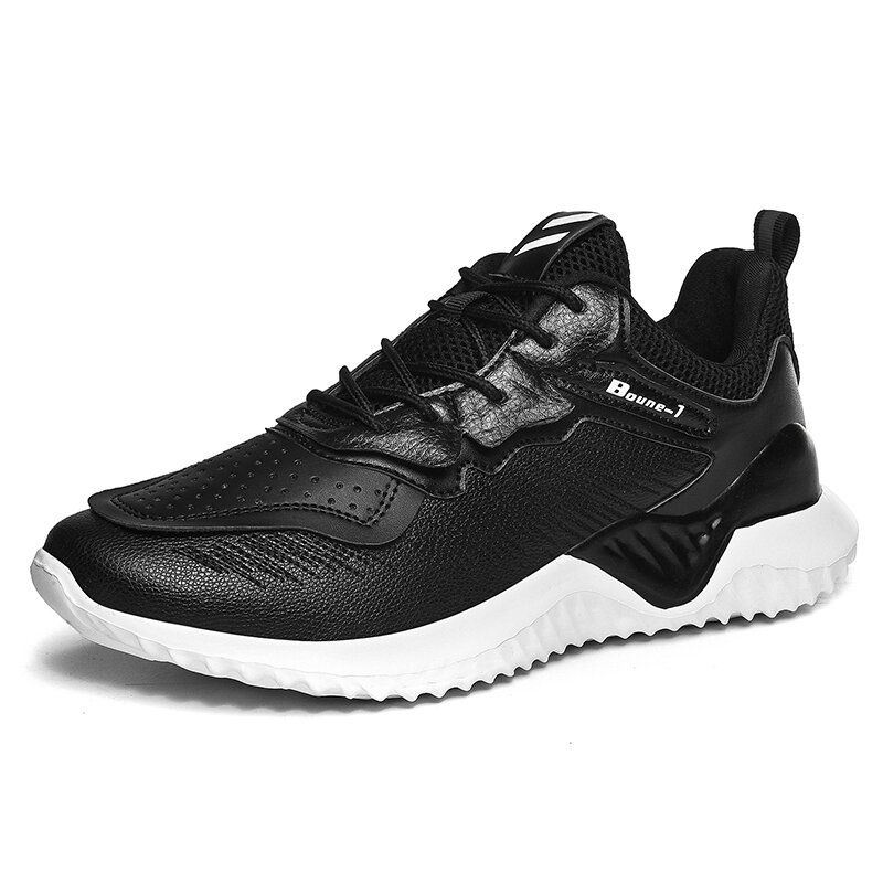 Heren Ademend Mesh Splicing Lichtgewicht Sport Casaul Running Sneakers