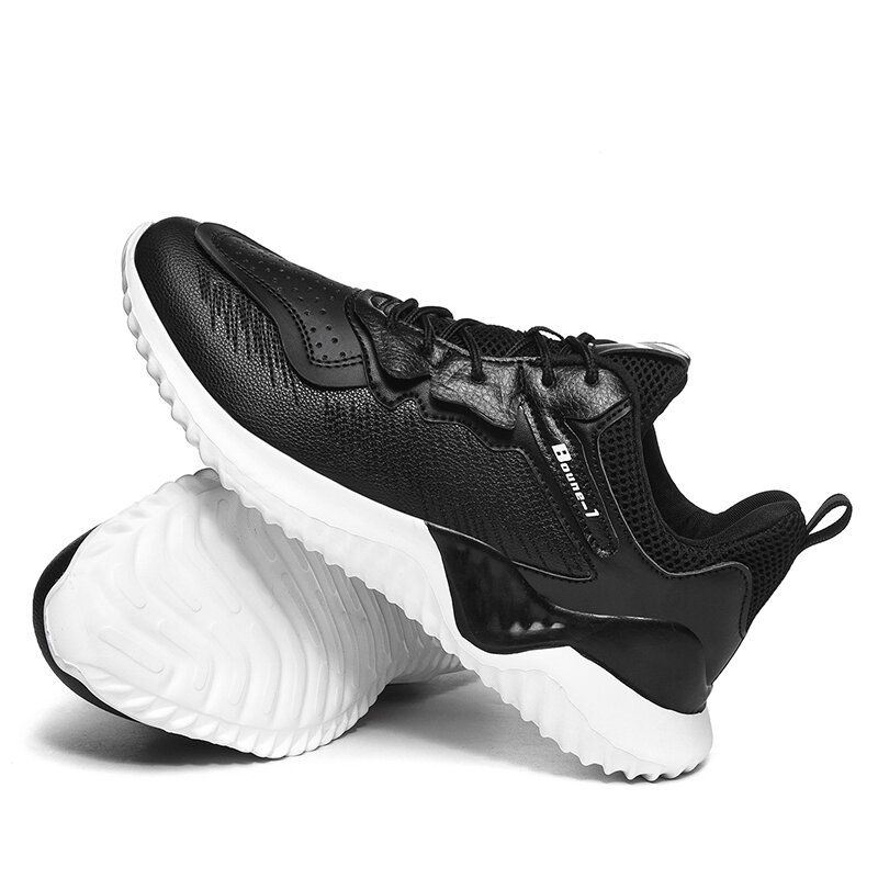 Heren Ademend Mesh Splicing Lichtgewicht Sport Casaul Running Sneakers