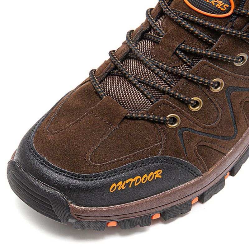 Heren Ademende Antislip Lace-up Outdoor Loopschoenen Herfst Winter Wandelschoenen