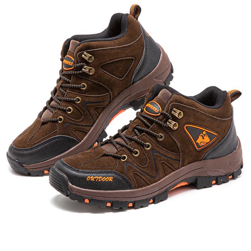 Heren Ademende Antislip Lace-up Outdoor Loopschoenen Herfst Winter Wandelschoenen