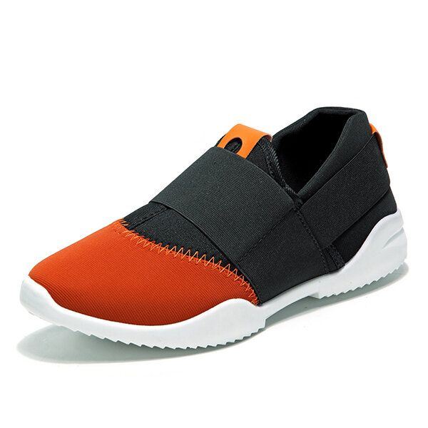 Heren Ademende Elastische Bnad Slip On Casual Sneakers