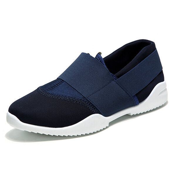 Heren Ademende Elastische Bnad Slip On Casual Sneakers