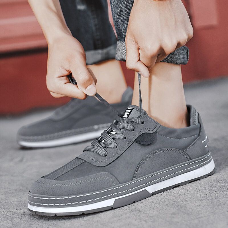 Heren Ademende Non-slip Lace Up Outdoor Casual Schoenen