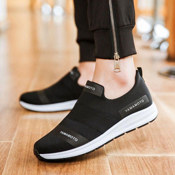 Heren Ademende Slip On Soft Loafers Casual Sneakers