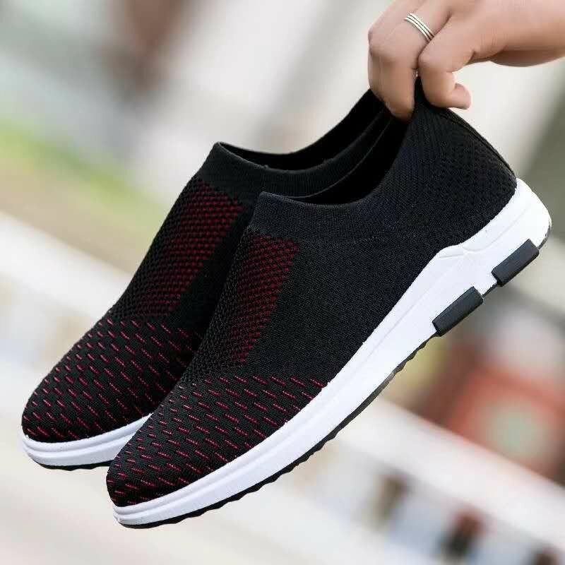 Heren Ademende Stof Zachte Zool Comfortabel Lichtgewicht Sport Casual Oude Peking Schoenen