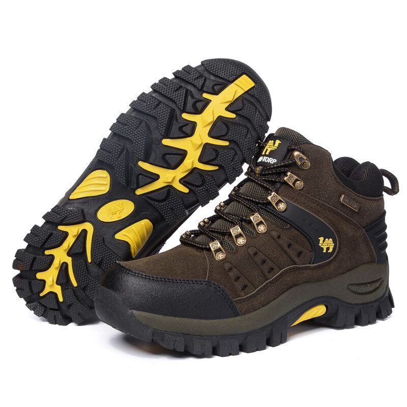 Heren Ademende Suède Zachte Zool Antislip Comfy Outdoor Casual Klimschoenen