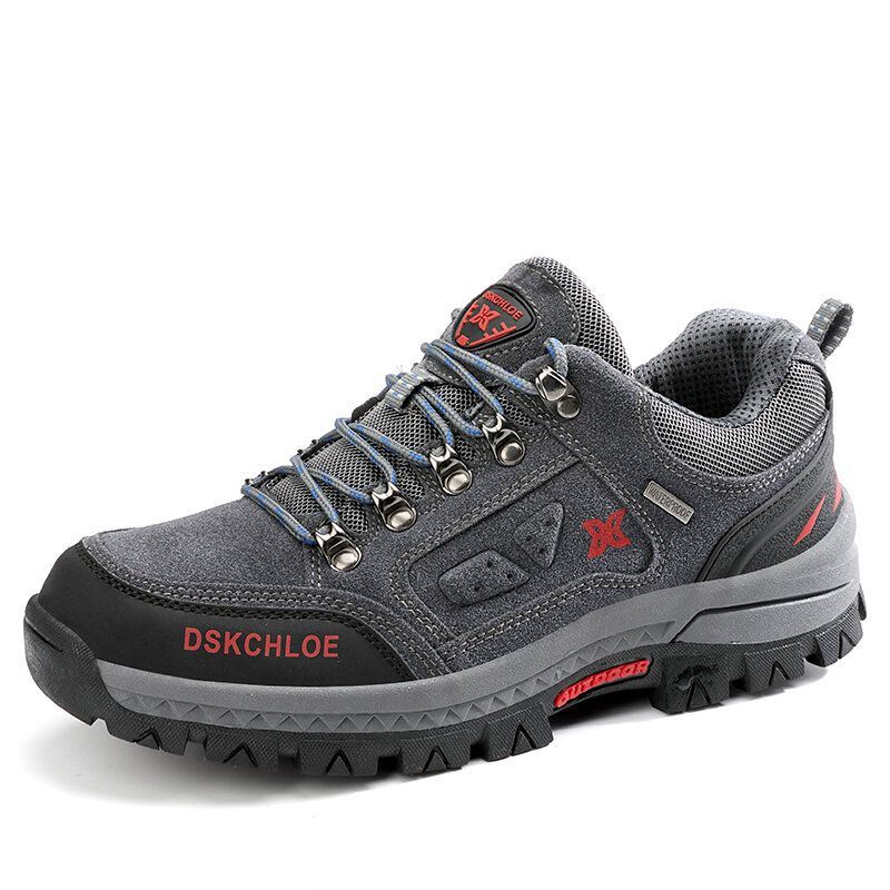 Heren Ademende Suède Zachte Zool Antislip Sport Casual Outdoor Wandelschoenen