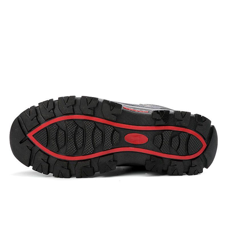 Heren Ademende Suède Zachte Zool Antislip Sport Casual Outdoor Wandelschoenen