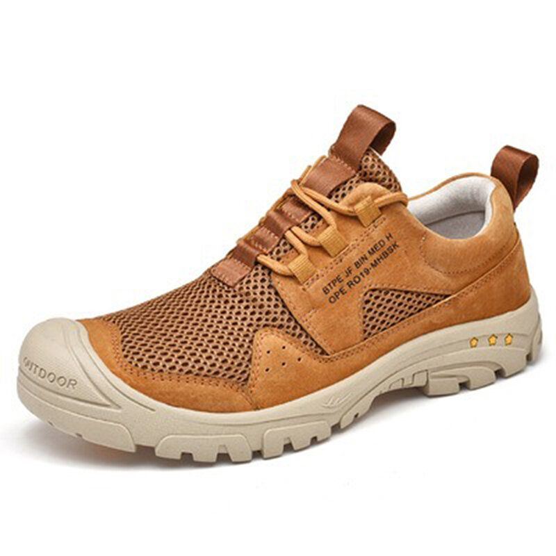 Heren Anti-collision Toe Ademende Outdoor Wandelsneakers