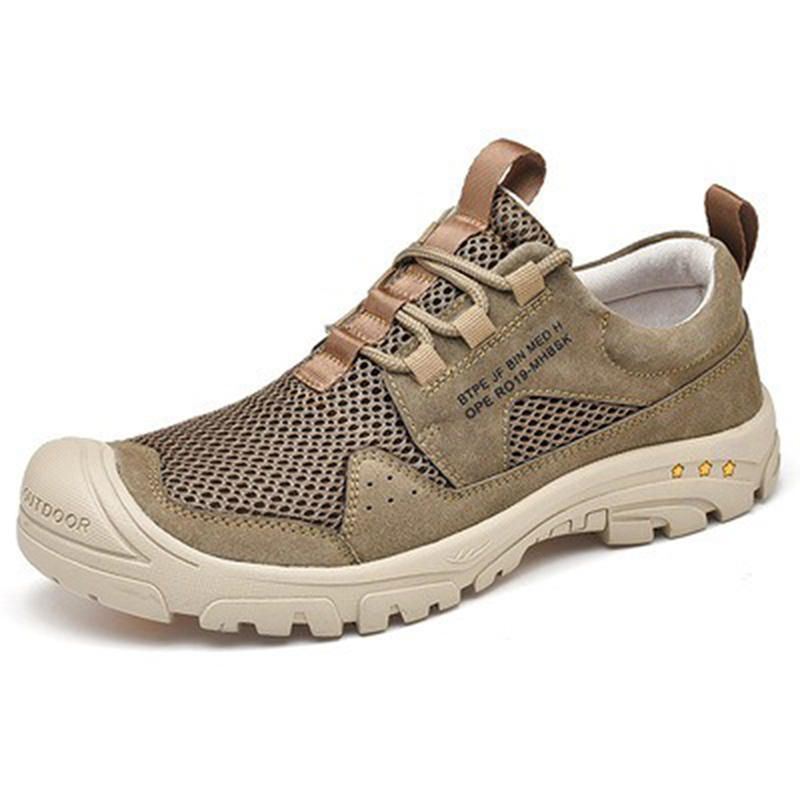 Heren Anti-collision Toe Ademende Outdoor Wandelsneakers