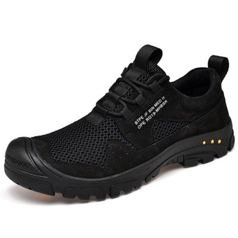 Heren Anti-collision Toe Ademende Outdoor Wandelsneakers