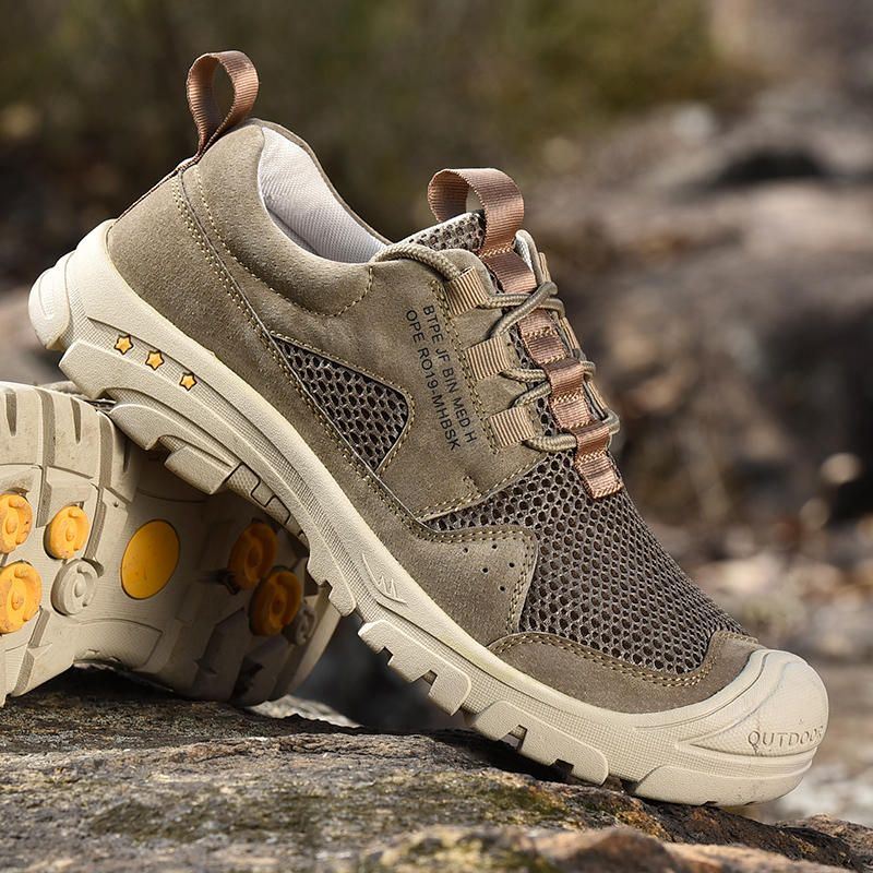 Heren Anti-collision Toe Ademende Outdoor Wandelsneakers