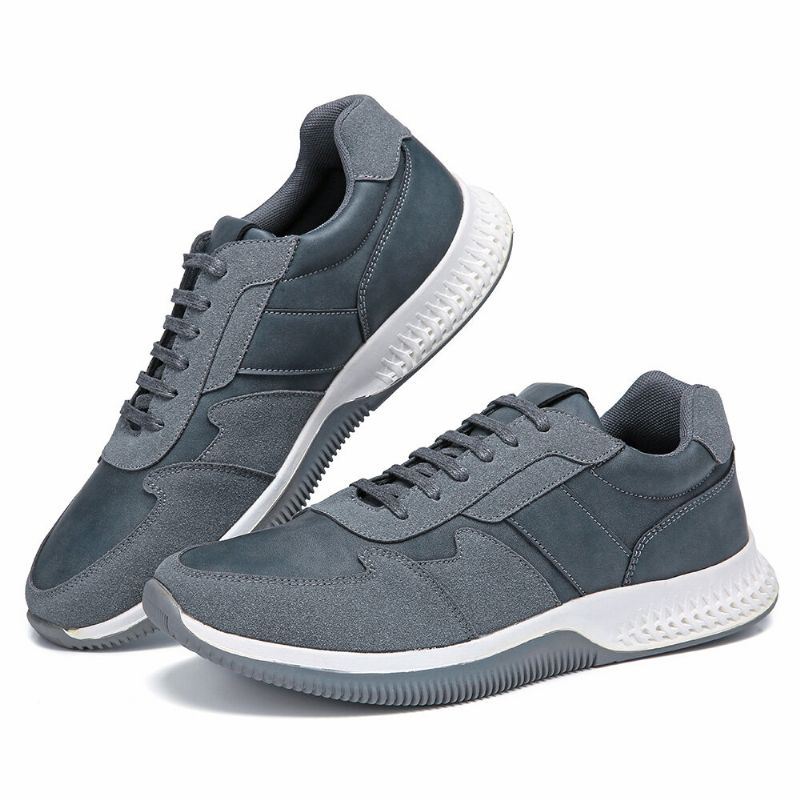 Heren Buitensporten Microfiber Leer Comfortabele Antislip Casual Sneakers