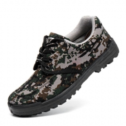 Heren Camouflage Sneakers Site Antislip Ademend Zachte Werkstijl Schoenen