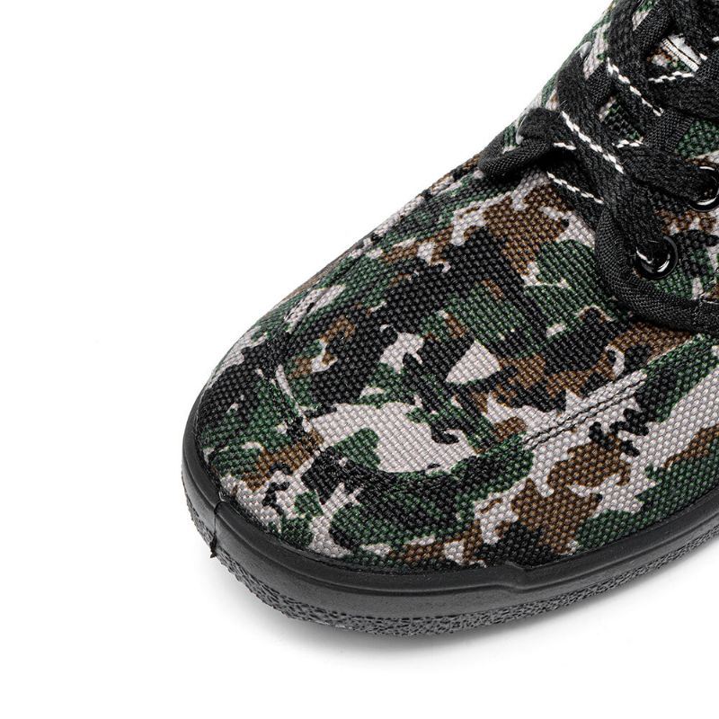 Heren Camouflage Sneakers Site Antislip Ademend Zachte Werkstijl Schoenen