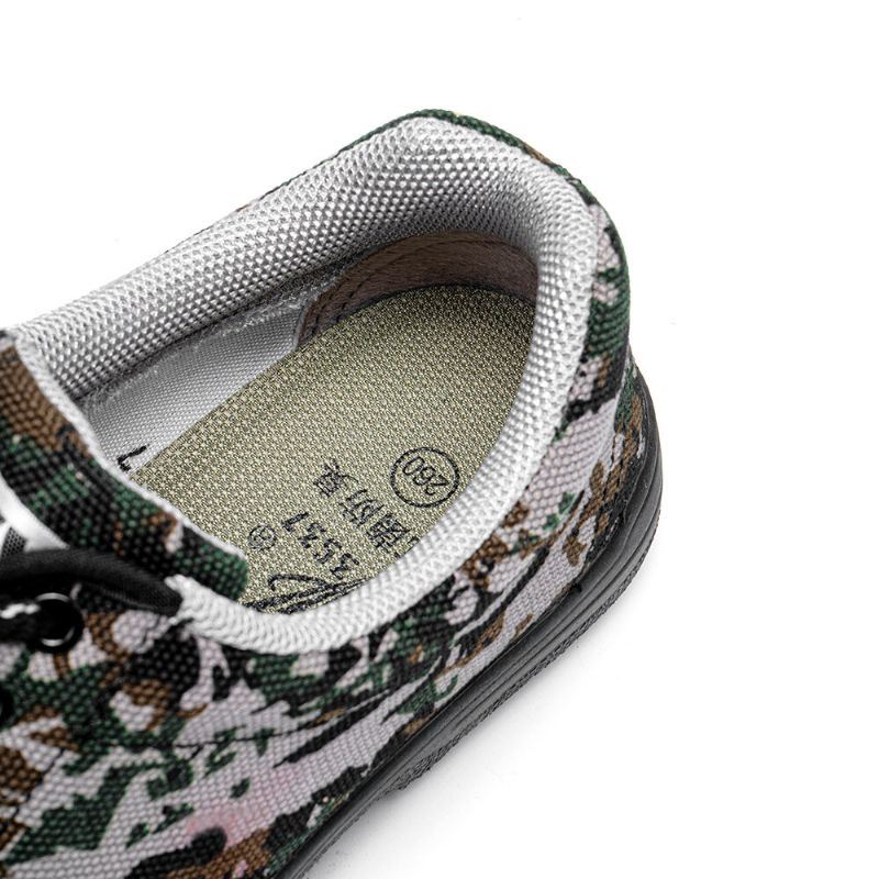 Heren Camouflage Sneakers Site Antislip Ademend Zachte Werkstijl Schoenen