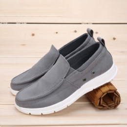 Heren Canvas Ademend Comfortabele Antislip Korte Pure Kleur Casual Werkschoenen