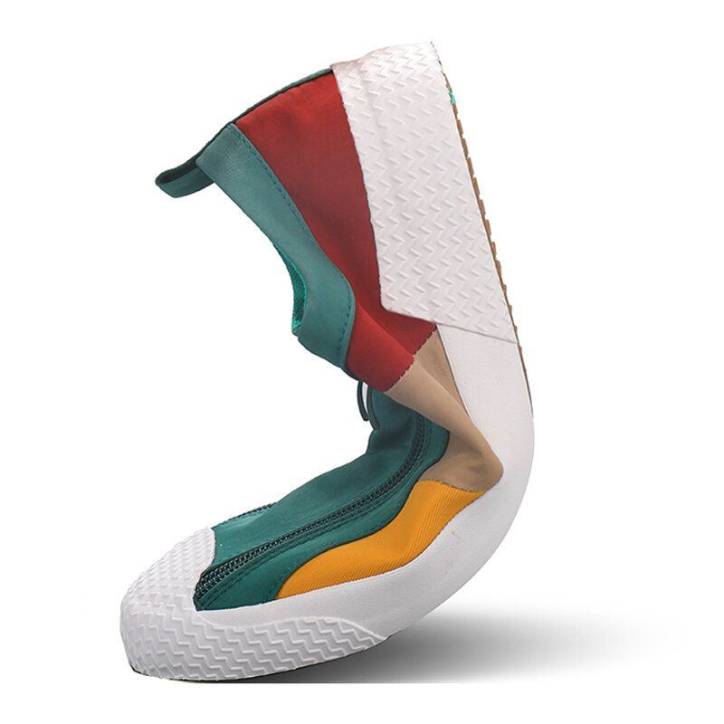 Heren Colorblock Comfortabele Ademende Casual Canvas Sneakers Met Rits