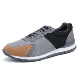 Heren Colorblock Mesh Splicing Ademend Sport Casual Forrest Sneakers