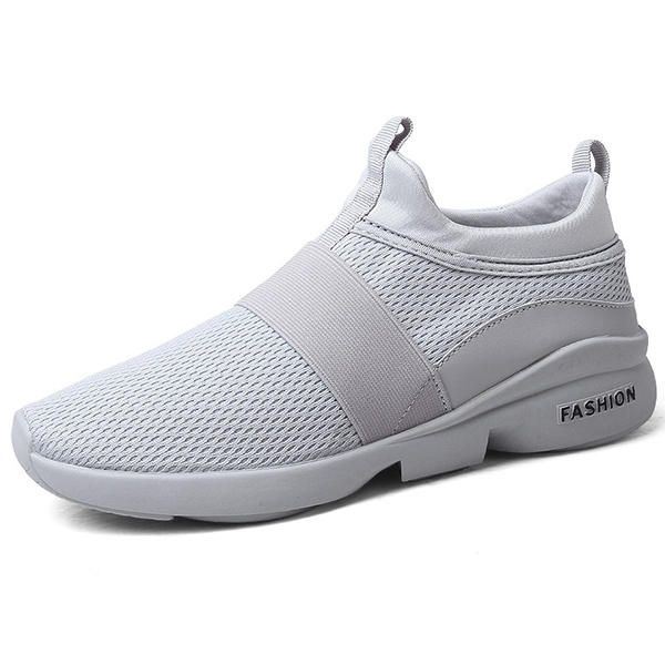 Heren Comfortabele Enkel Kussen Slip Op Sport Sneakers