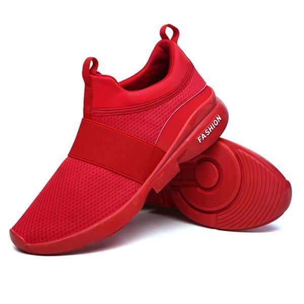 Heren Comfortabele Enkel Kussen Slip Op Sport Sneakers