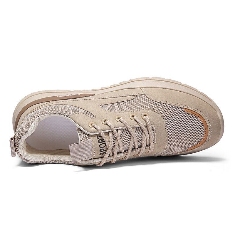 Heren Comfy Non-slip Soft Lace Up Casual Sportschoenen