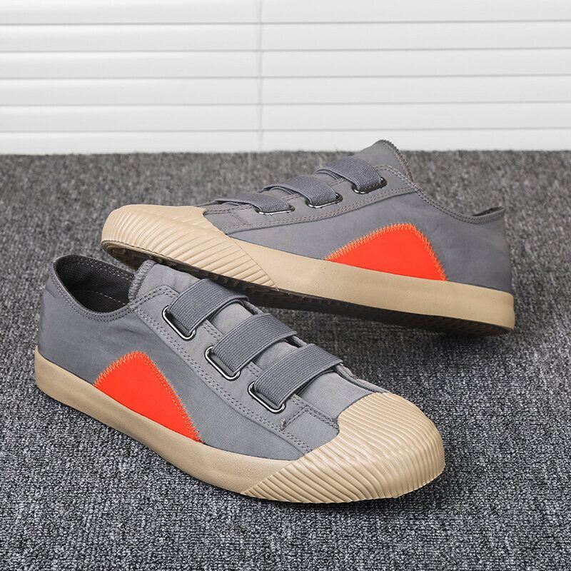 Heren Comfy Splicing Colorblock Ademende Skate Schoenen Casual Dagelijks Canvas Sneakers