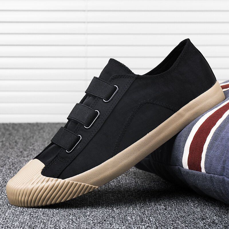 Heren Comfy Splicing Colorblock Ademende Skate Schoenen Casual Dagelijks Canvas Sneakers