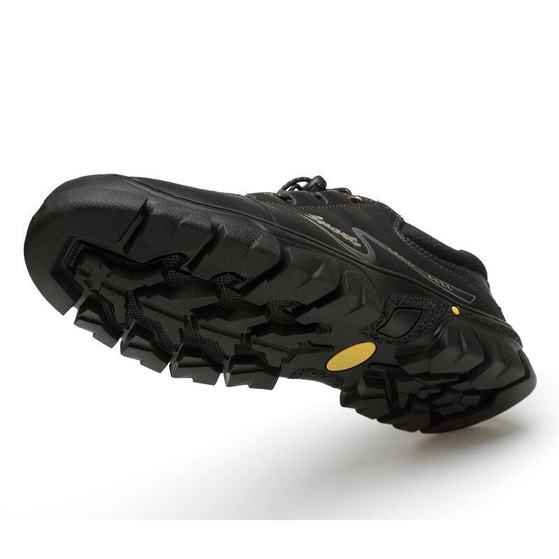 Heren Echt Leer Antislip Elastische Kant Casual Outdoor Wandelschoenen