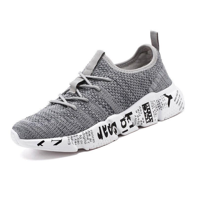 Heren Gebreide Stof Lichtgewicht Ademende Sport Casual Sneakers