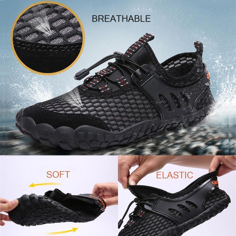 Heren Hollow Out Antislip Ademende Outdoor Wandelsneakers