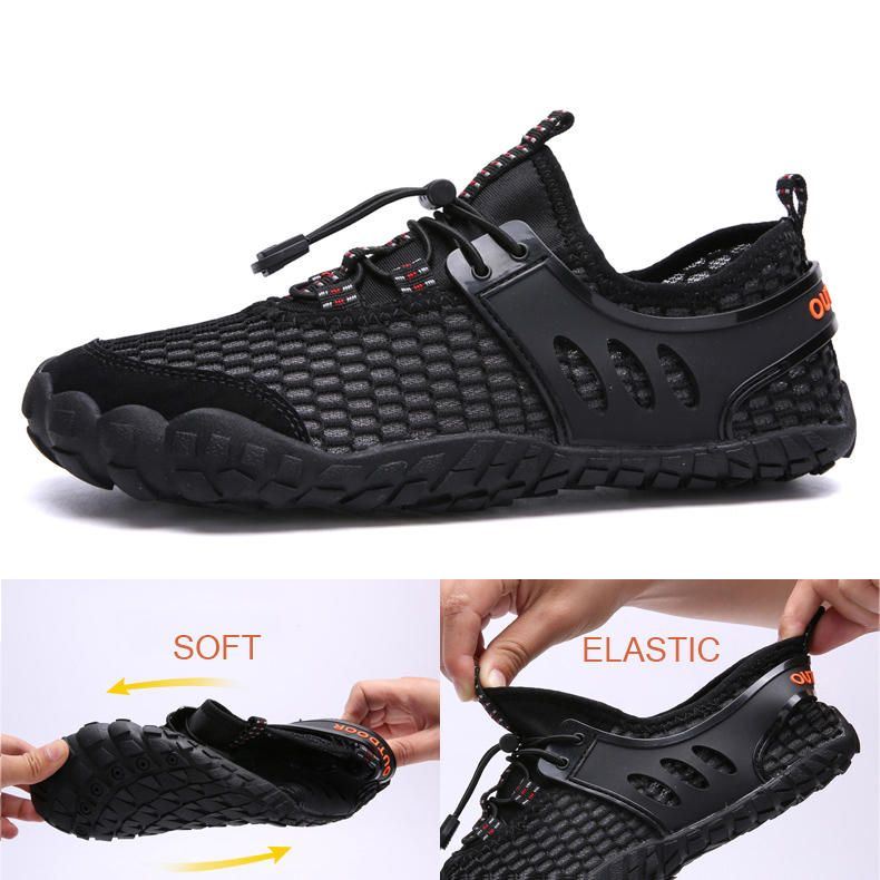 Heren Hollow Out Antislip Ademende Outdoor Wandelsneakers