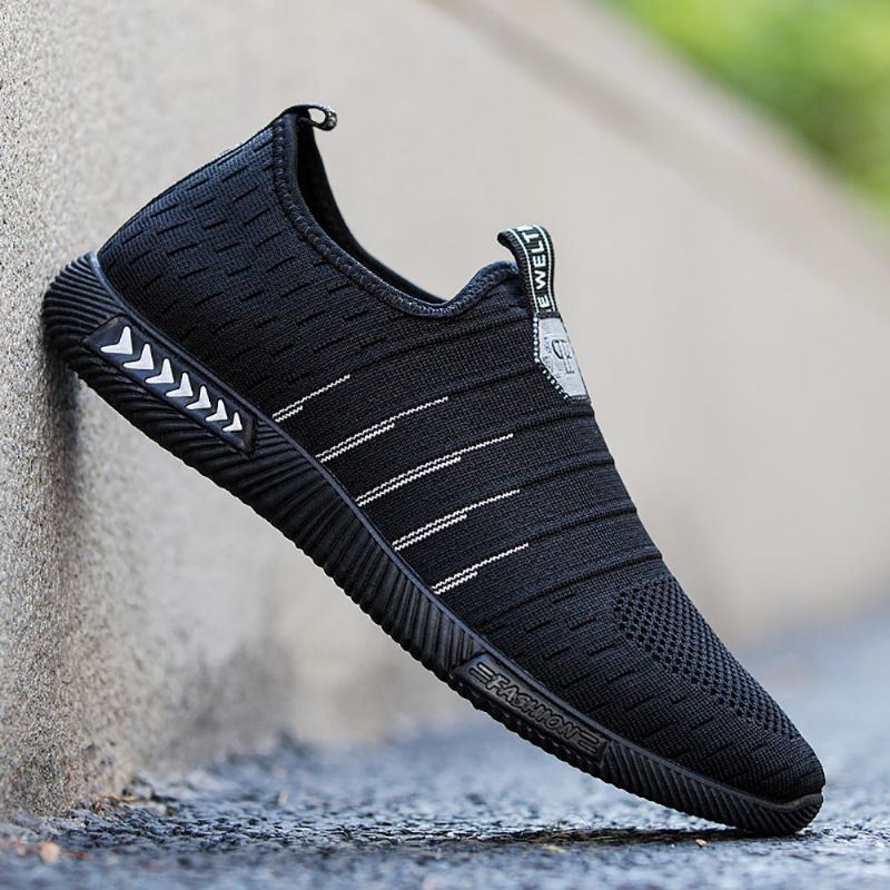 Heren Lichtgewicht Gebreide Zachte Casual Running Sport Sneakers