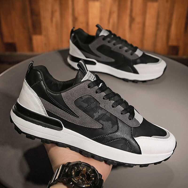 Heren Lichtgewicht Veterschoenen Sport Casual Chunky Sneakers