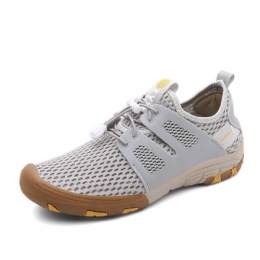 Heren Mesh Ademend Antislip Teen Beschermd Wandelen Casual Outdoor Schoenen