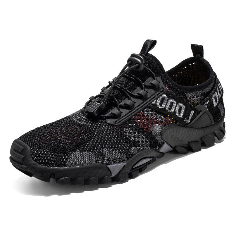 Heren Mesh Ademende Teen Beschermde Antislip Outdoor Sportschoenen