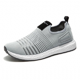 Heren Mesh Gebreide Slip On Casual Soft Sole Sportschoenen