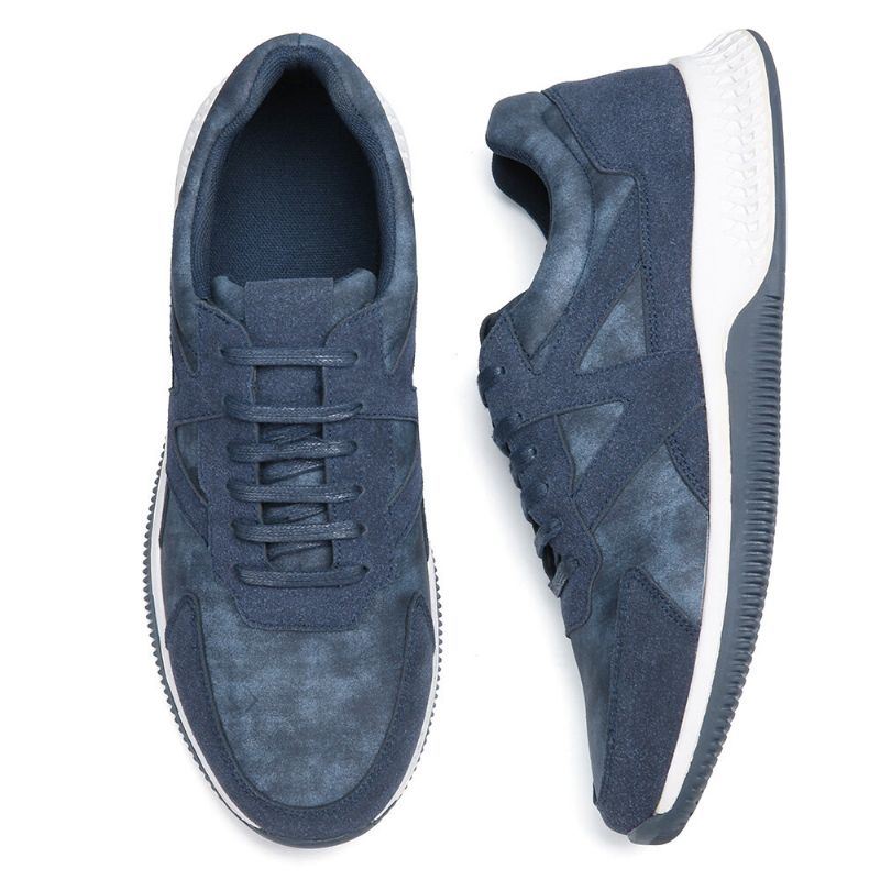 Heren Microfiber Leer Ademend Antislip Sport Casual Sneakers